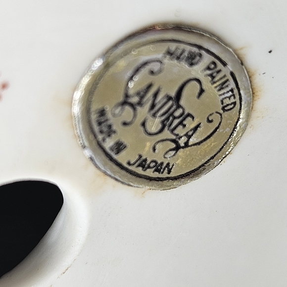 VTG CANDSREA JAPAN PORCELAIN CANDLESTICK CHERUB 7" DESIGN REGESTRED 6169 - Picture 13 of 14